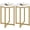 Gold, variant on WSWJY Round End Table Set of 2,16in Faux Marble Accent Table,Modern Side Table with Marble Top and Metal Frame,Small Coffee Table Telephone Table for Living Room/Small Space,Black