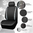 thumbnail image 5 of Car-Grand Bling Diamond Rhinestone Leather car seat covers full set waterproof universal shinning glitter crytal sparkle fit automotivve truck SUV Cute girl femal Multicolor, 5 of 9