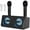 Black, variant on VIPQV Karaoke Machine for Adults, Portable Bluetooth Speaker with 2 Wireless Karaoke Microphones, Black