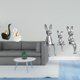 thumbnail image 2 of Estatua de cisne, esculturas de cerámica modernas, figurita decorativa, escultura creativa de animal sentado en miniatura, adecuada para sala de estar, 2 of 8