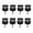Black, variant on YAHHU 8PCS Hard Top Quick Removal Fastener Thumb Screw Billet Aluminum M8 1.25 Thread Built-in D Ring Fit For Ford Bronco 2021+ 2/4 Door Exterior Automotive Mount Silver