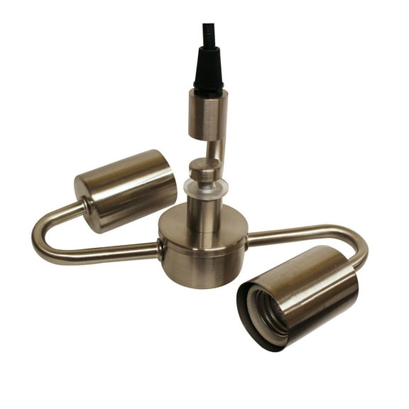 Pendant Kit for 2 Lights, Brushed nickel