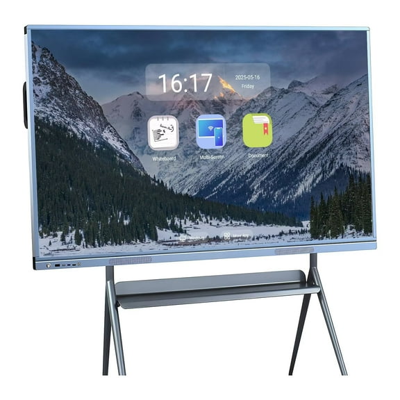 BELNET Smart TVs 55" 4K Digital Touch Interactive Whiteboard Wireless Multi-User Annotation for Boardrooms, Classroom Office(Include Wall Mount)