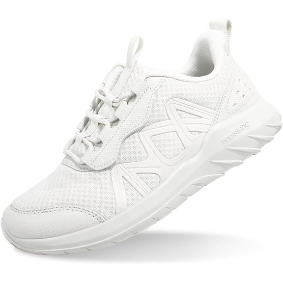 Kids Tennis Shoes Lightweight Breathable Boys Running Shoe Fashion Walking Sneakers For Girls White Big Kid 6.5