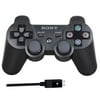 Used Sony Dual Shock 3 Bluetooth Wireless Controller for PS3 Black with Cable