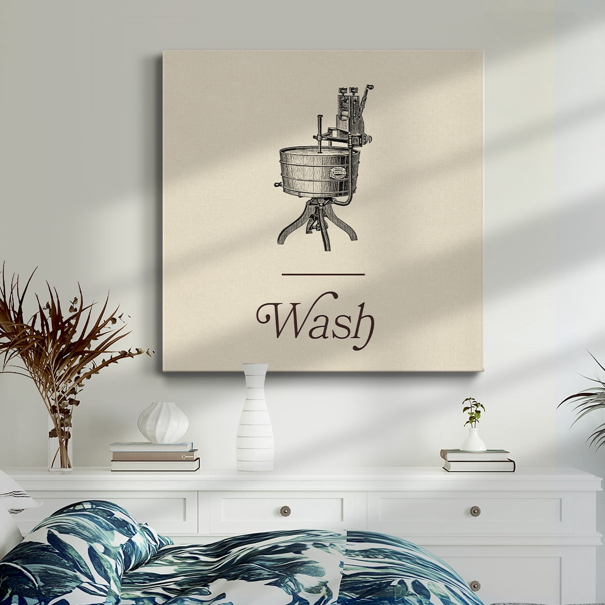Wexford Home Laundry Sign I-Premium Gallery Wrapped Canvas, 40" x 40" - Ready to Hang