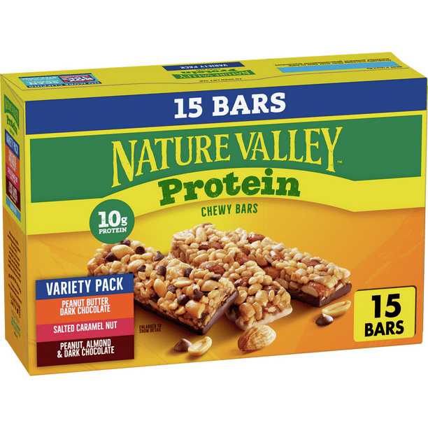 Nature Valley Chewy Granola Bars, Protein Pack, Free, 21.3 oz - Walmart.com