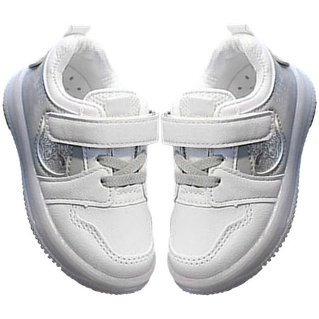 

Children Girls Sneakers Comfortable Lovely Light Up Toddler LED Walking Sneakers Kids Baby White Skate Non Slip Soft Soled Breathable Flat Walking Wear Outdoor Beach Sports Shoes