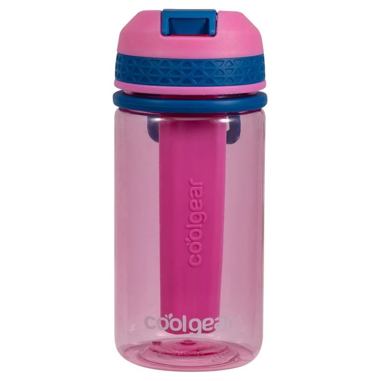 Cool Gear 4-Pack 18 oz System Leakproof Water Bottle, Textured Silicone  Band with Sipper Lid