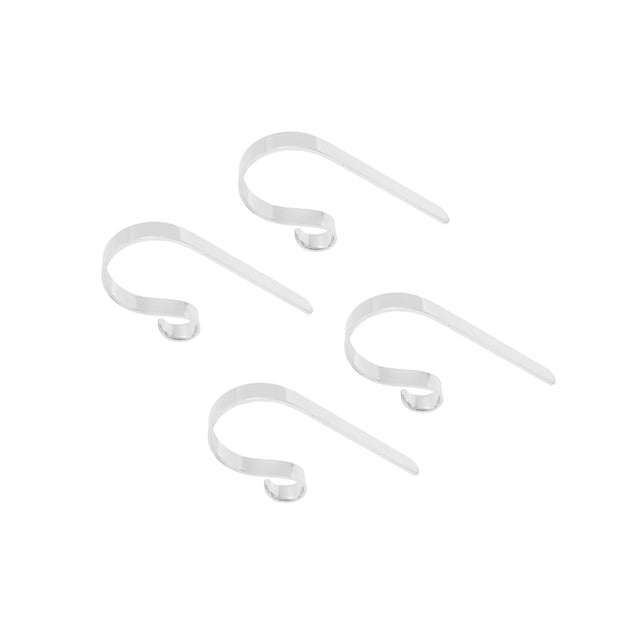 Inteprter Colgador de adorno de calcetín navideño portátil para oficina, 4 piezas, surtido de dormitorio, bolsa de regalo de Metal portátil, Kits de decoración para fiestas