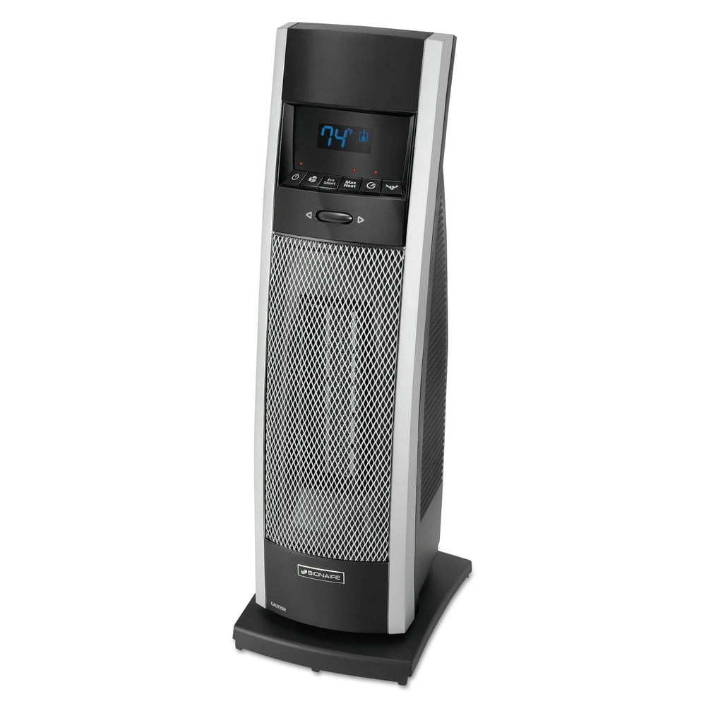 Bionaire Ceramic Mini Tower Heater with LCD Control, 10001500W, Black