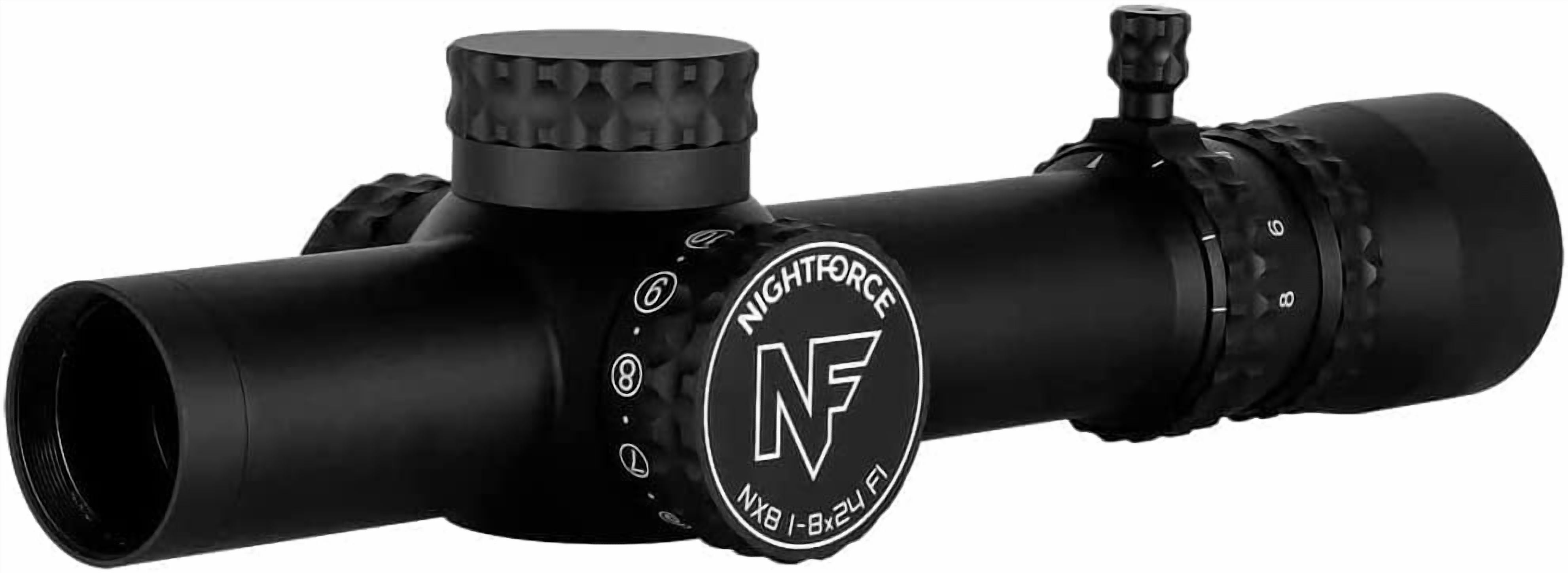 NIGHTFORCE NX8 m F1 Capped 30mm Tube Hunting Gun Scope with FC-DMX Reticle Black