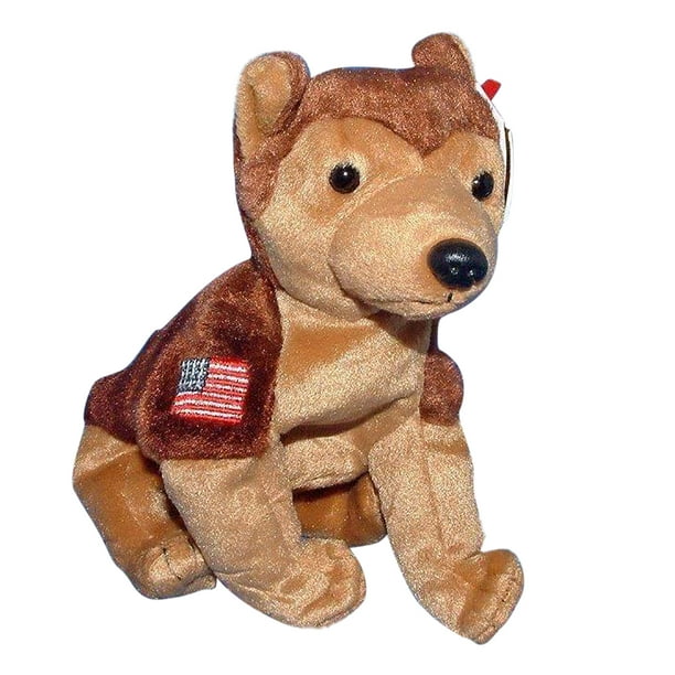 Ty Beanie Baby Courage the Dog Stuffed Animal MWMT