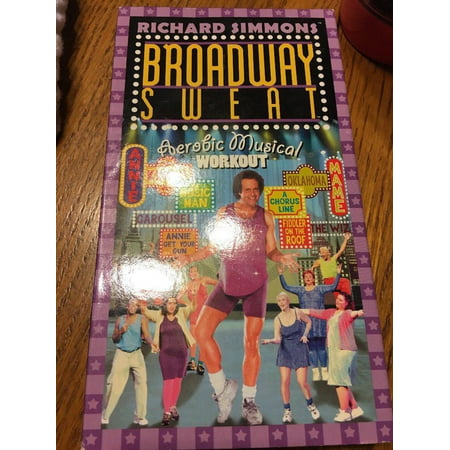 Richard Simmons Broadway Sweat VHS Video Tape Exercise Fitness Workout