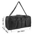 thumbnail image 6 of Extra Large 26 Inch 79 Liter Duffel Bag 48 Inch Long Shoulder Strap, Reflective Piping for Travel, Gym, Sports, Track, Field, Men, Women in Black, 6 of 6