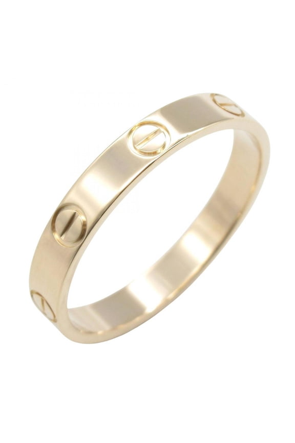 Pre-Owned Cartier Mini Love Ring, 18K Pink Gold, for Men and Women, B4085200 (Good)