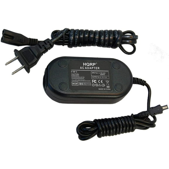 HQRP AC Adapter for NIKON EH-67 fits COOLPIX L100 L110 L120 L310 L340 L810 L820 L830 L840 S830 Digital Camera Power Supply Cord 25803 VEB-006-EA EH67   HQRP Euro Plug Adapter