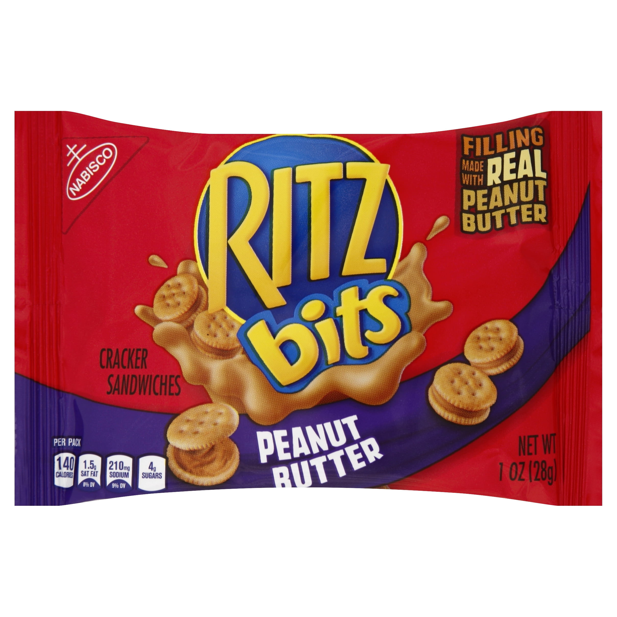 Nabisco, Nabisco Ritz Bits Crackers Peanut Butter, 1oz. (48count