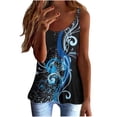 thumbnail image 1 of Babysbule Liquidation Hauts pour Femmes, Femmes Dames Imprimé Sans Manches Col Rond Chandail Sans Manches Gilet Débardeurs Chemises Blouse, 1 of 4