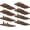 Black 16Pack, variant on Shelf Brackets 12 Inch, Strong Heavy Duty Floating Shelf Brackets Pack of 10, Industrial Metal Iron Matte Black Shelving Brackets 1/5 Inch Thick Brackets for Shelves 10 PCS