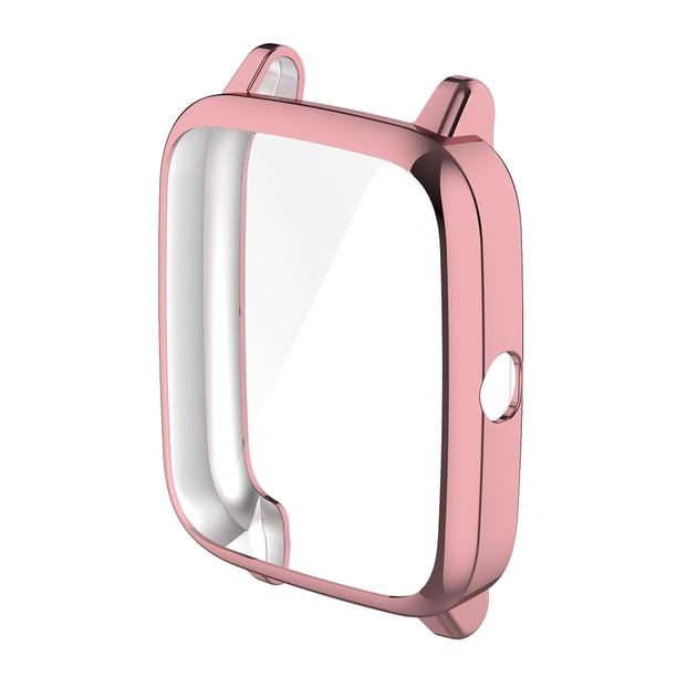 Sywqhk Protector de pantalla de TPU, cubierta de reloj todo incluido para ID205L Willful SW021 (rosa)