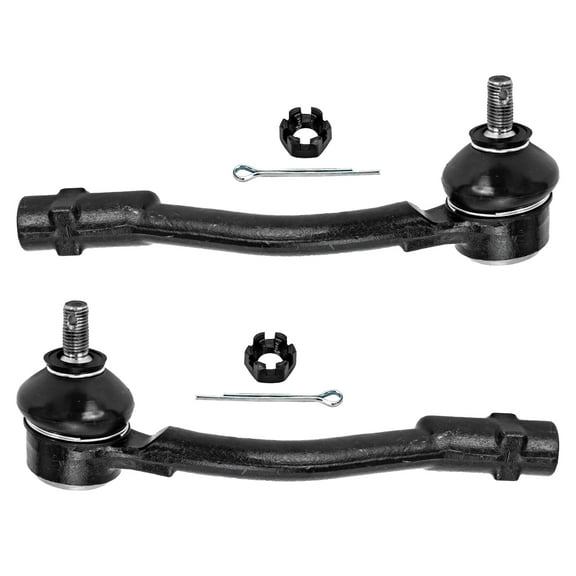 Detroit Axle - Front 2pc Tie Rods for 10-13 Kia Soul, 2 Outer Tie Rod Links 2010 2011 2012 2013 Replacement