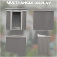 thumbnail image 4 of Compact 4x6 Foot Outdoor Metal Shed with Sliding Doors & Vents, 4 of 9