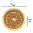 thumbnail image 4 of Imitation Rattan Round Fruit Baskets Imitation Natural Look Food Storage Basket for Bread Candy Fruit Vegetable Mix Color 20x7, 4 of 6
