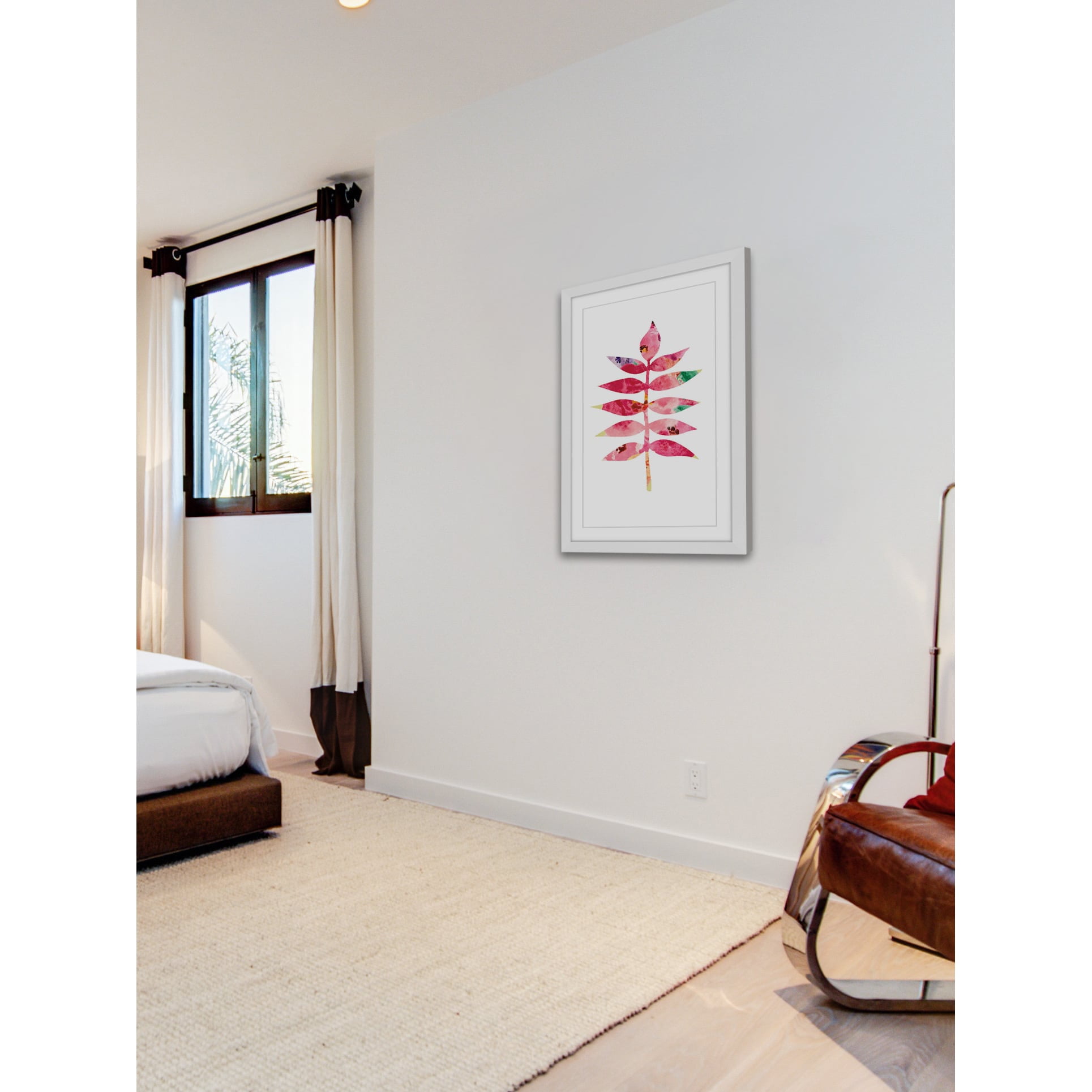 Marmont Hill 'Floral Leaf 2' by Diana Alcala Framed Painting Print