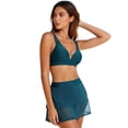 thumbnail image 6 of gakvbuo Swimsuits With Skirt Two Piece Bathing Suits Swimwear Womens Bikini Sets Solid Swimsuits Supportive Wide Strap Two Piece Bathing Suit, 6 of 7