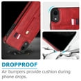 thumbnail image 2 of for iPhone XR Case, Lightweight Premium PU Leather iPhone XR Wallet Case with Card Holders Protective Case for iPhone XR Adjustable Stand,Red, 2 of 7