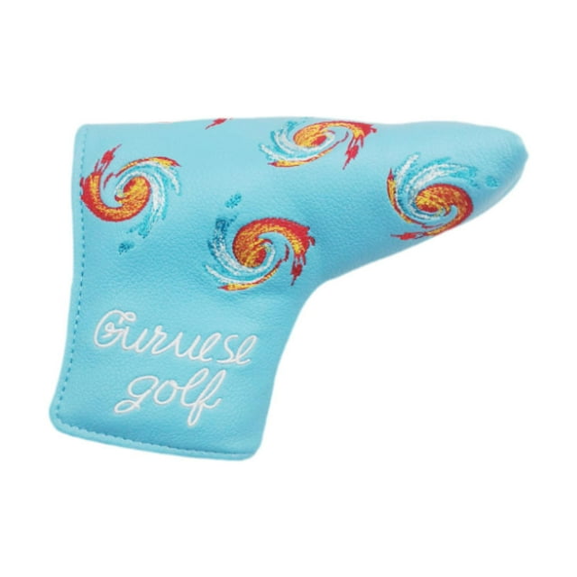 Funda para Cabeza de Palo de Golf Shamjiam Estuche Protector Cuero PU Azul Claro