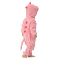 thumbnail image 4 of ZQUUVOU Baby Girls Boys Cartoon Hooded Playsuits Dinosaur Cute Hooded Jumpsuits Flannel Party Fancy Dress Up ﻿Photo Props Outfit Pink, 4 of 9