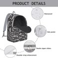 thumbnail image 5 of Abstract Pig Pattern Backpack – Cute Cartoon Farm Animal Design Daypack for Students and Outdoor Activities, 5 of 5