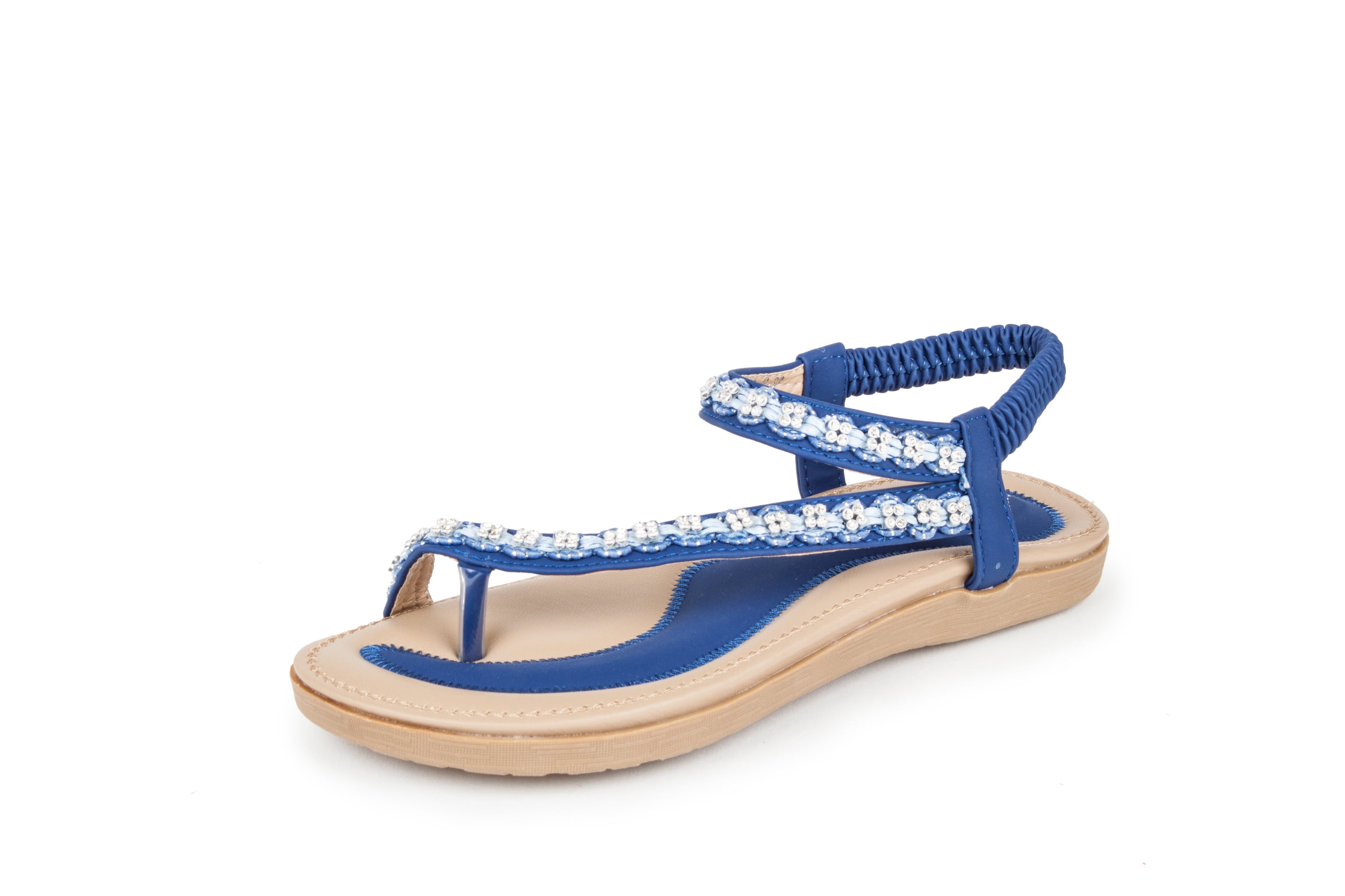 Haute Edition Haute Edition Women's Bohemian Beaded Elastic Slip on