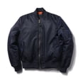 thumbnail image 1 of DAFEILI Military MA1 Nylon Padded Windproof Winter White Men Bomber Jacket Quilted Flight Jacket Unisex, 1 of 5
