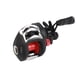 thumbnail image 3 of Carrete de baitcasting de 8 kg con doble sello y sistema de frenado magnético, color negro y rojo, LK201, con faldón de plástico, para mano derecha., 3 of 7