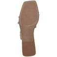 thumbnail image 4 of INC Womens Beige 0.5 Heel Stretch Strap Gem Accent Strappy Pommona Square Toe Block Heel Slip On Sandals Shoes 5 M, 4 of 4