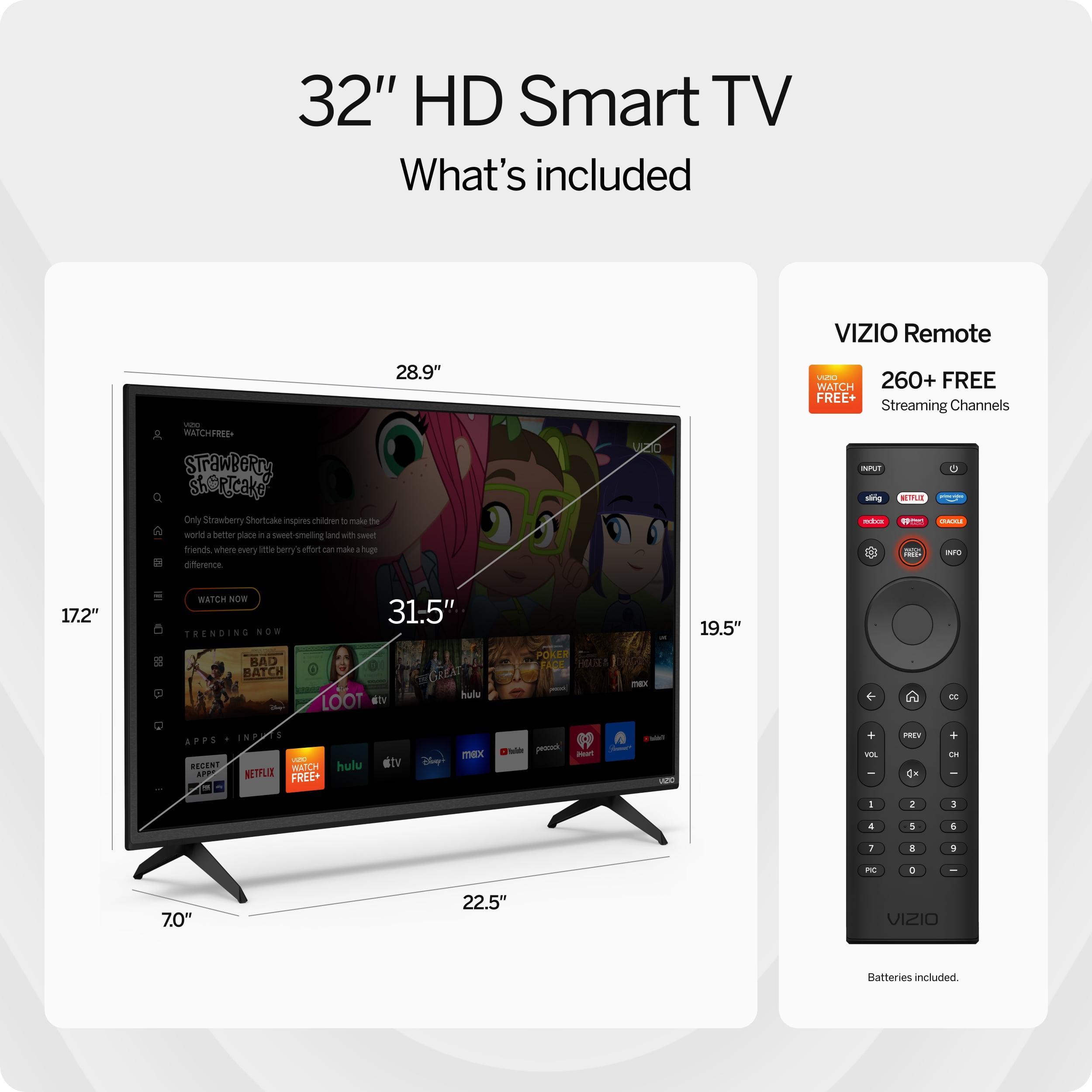 VIZIO 32 Class D-Series HD Smart TV D32h-J09 