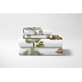 thumbnail image 2 of Sweet Jojo Designs Watercolor Woodland Forest Animals Boy Girl Gender Neutral Unisex Queen Size Sheet Set 4 Piece, 2 of 5