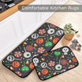 thumbnail image 5 of Cute Lollipops Halloween Kitchen Rugs 2 Pieces, Sweets Candies Floor Mat Room Area Rug Washable Carpet Perfect for Living Room Bedroom Entryway, 5 of 7