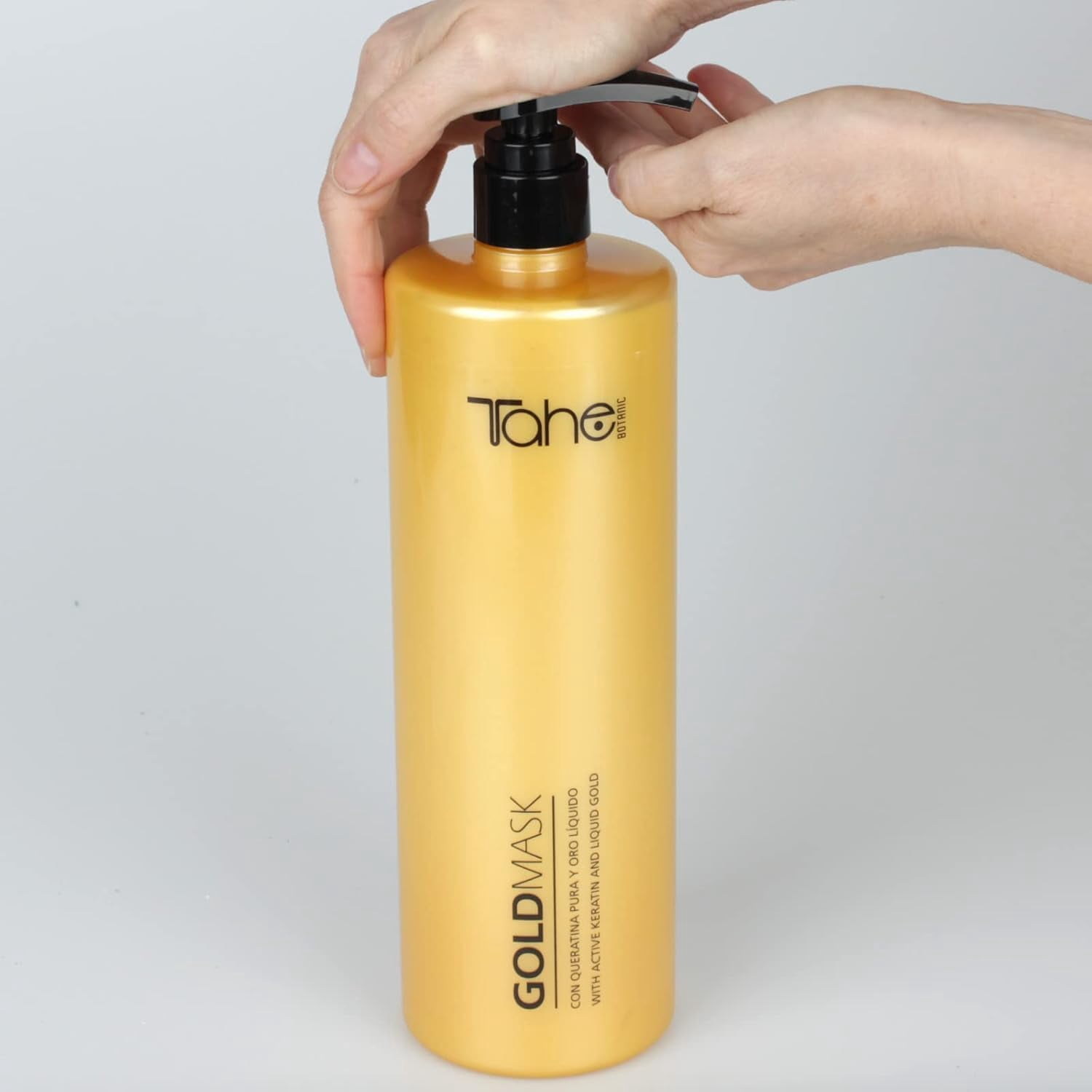 Tahe Botanic Gold Regenerating Hair Mask with Pure Keratin and Liquid Gold, 1000ml