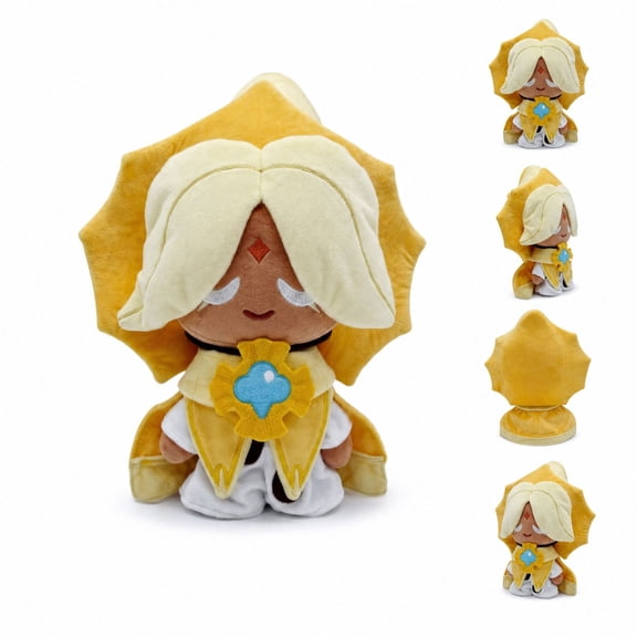 Pure Vanilla Cookie Plush, 9.8" Cute Cookie Run Kingdom Plush Toy, Soft Stuffed, Christmas Gift for Fans and Collectors