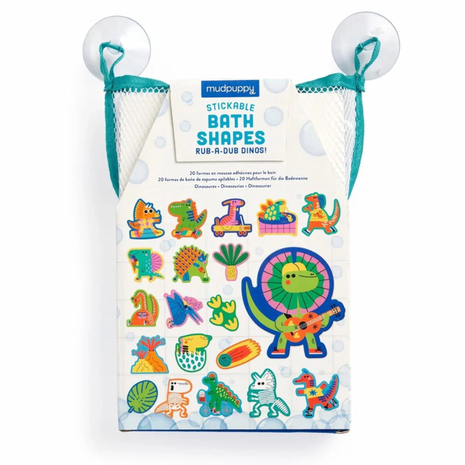 Rub-A-Dub Dinos Stickable Foam Bath Shapes, (Hardcover)