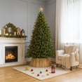 thumbnail image 2 of Gardenised Natural Wood Christmas Tree Collar Box with Slatted Panel Design Foldable Tapered Base Cover for Holiday Tree Stand Skirt Alternative for Indoor Seasonal Displays and Festive Home Decor, 2 of 8