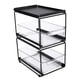thumbnail image 2 of Organizador de almacenamiento para armario con contenedor transparente, organizador de armario, duradero y multiusos. Dos capas negro, 2 of 9