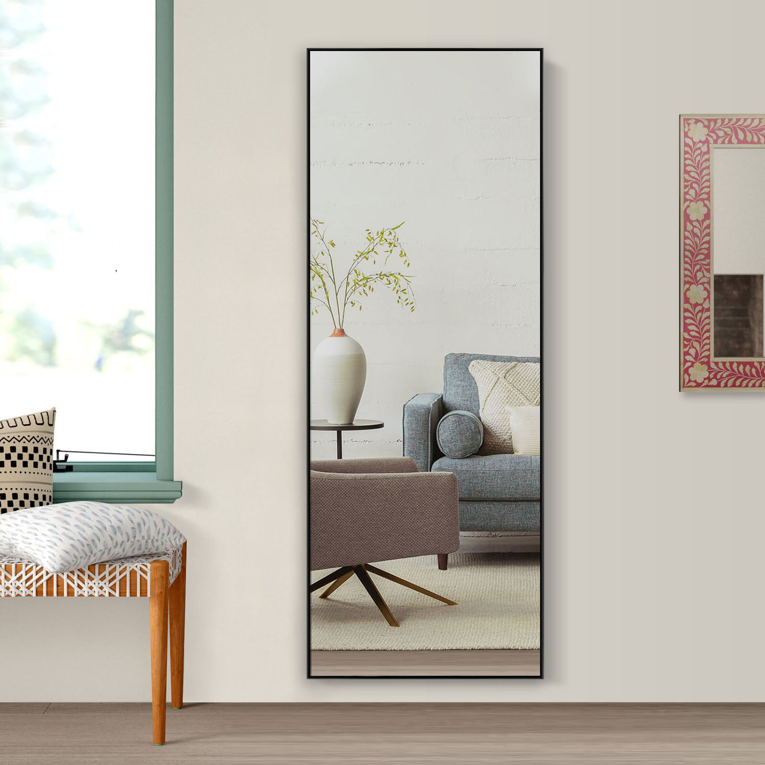 NeuType Full Length Mirror Decor Wall Mounted Mirror Floor Mirror