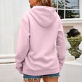 thumbnail image 4 of Atogsazn Womens Hoodies Casual Long Sleeve Letter Printed Hooded Sweatshirt Fall Loose Pullover Tops Clothing Pink XXXXXL Fashion, 4 of 6