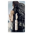 thumbnail image 4 of Automatic Folding Umbrella with Hook Handle Rainproof, Portable Sunshade for Travel White, 4 of 5