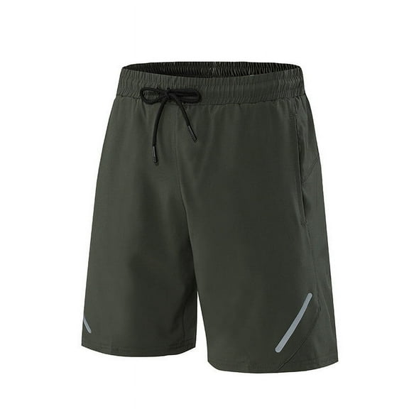 VEKDONE Men's Athletic Gym Shorts Casual Lightweight Workout Running Shorts Drawstring Sports Hiking Shorts Active Tennis Quick-Dry Breathable Short Pants with Pockets Army Green XXXL